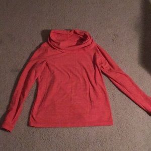 Pink loose turtle neck